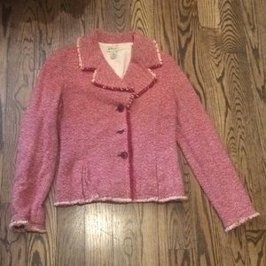 Anthropologie elevenses wool tweed blazer